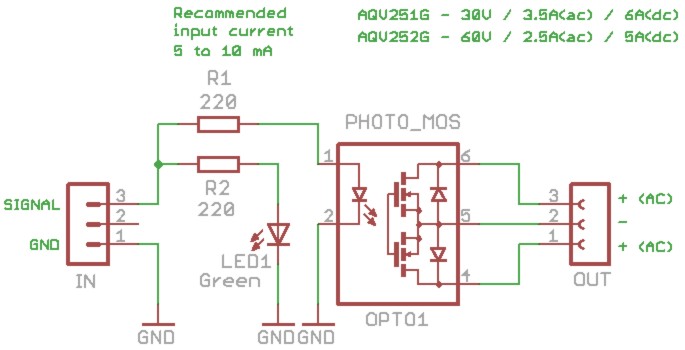 Theremino - Opto-Relais