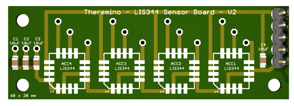 Sensor del acelerómetro cuádruple