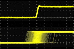 Jitter - Stepper pulses comparation - Theremino Master vs Mach3 