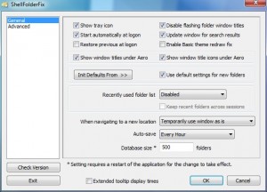 ShellFolderFix Settings