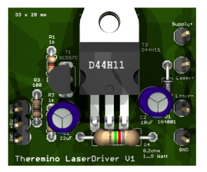 Theremino Laser Driver PCB