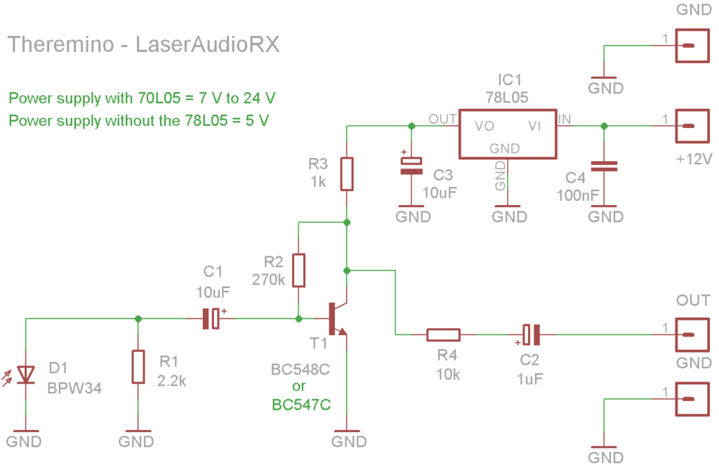 LaserAudioRX Schematics