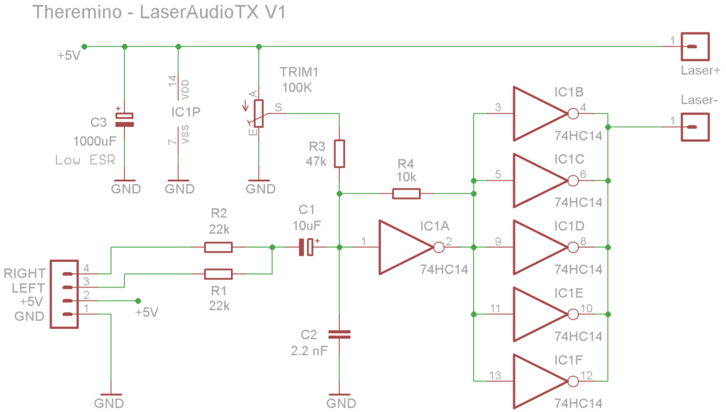 LaserAudioTX Schematics