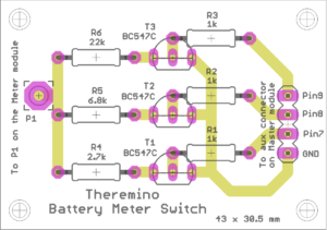 Battery Meter Switch board