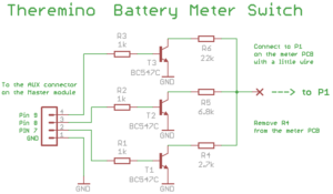 Esquemas del interruptor del medidor de batería