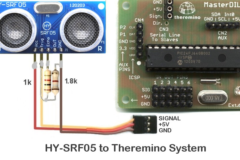 HY SRF05 connections