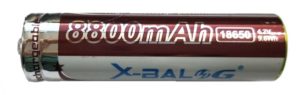 X-BAL batteries color red