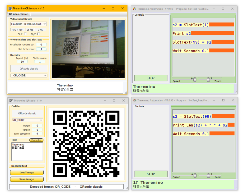 Comunicaciones de código QR